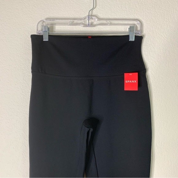 Spanx womens black Ponte knit ankle leggings L NWT - Picture 4 of 10